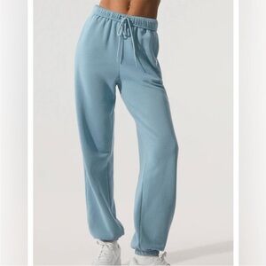ALO Yoga Light Blue Drawstring Track Pants